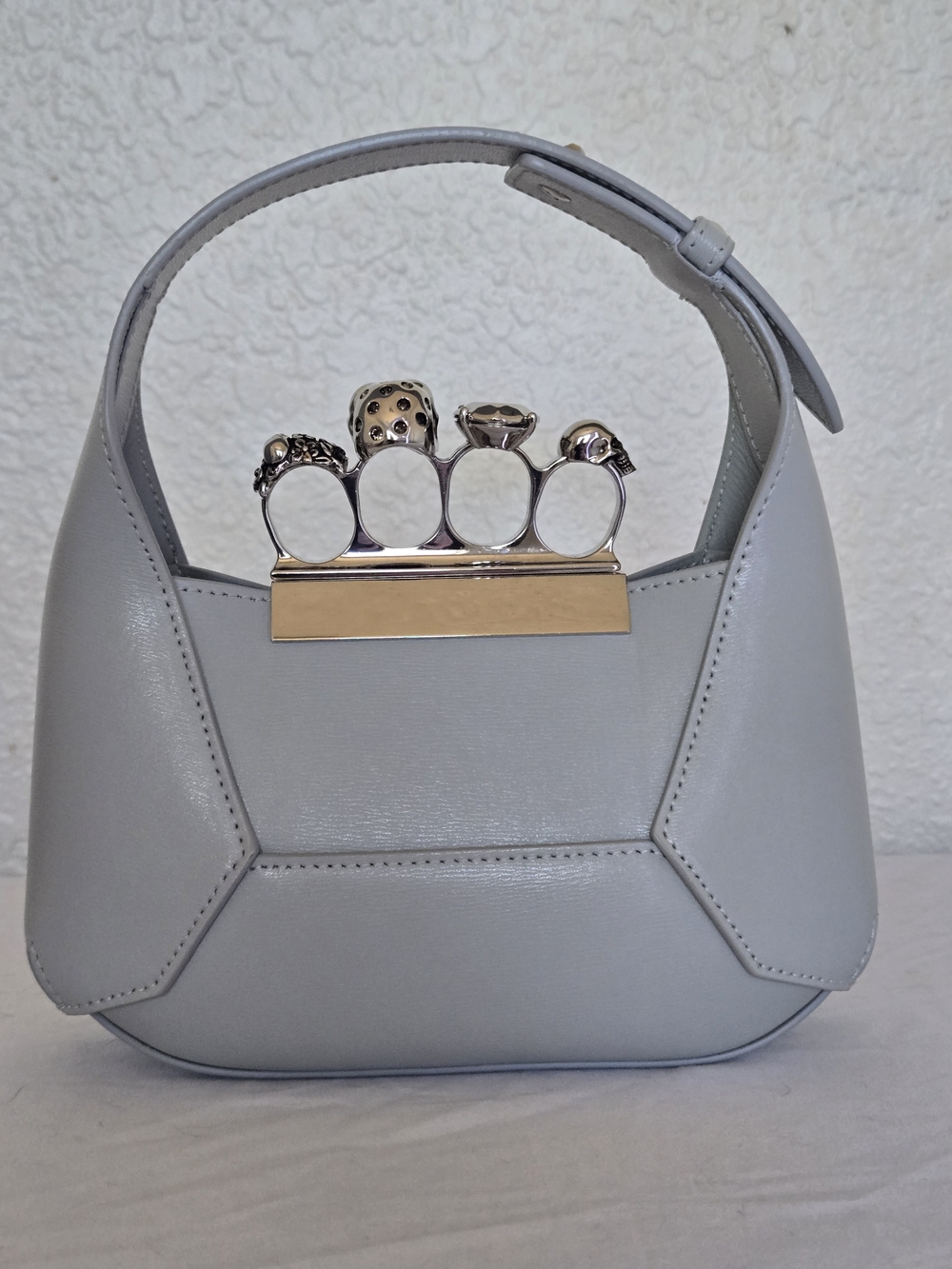 πNWOT Alexander McQUEEN Mini Jewwlled Hobo Bag - Picture 2 of 16